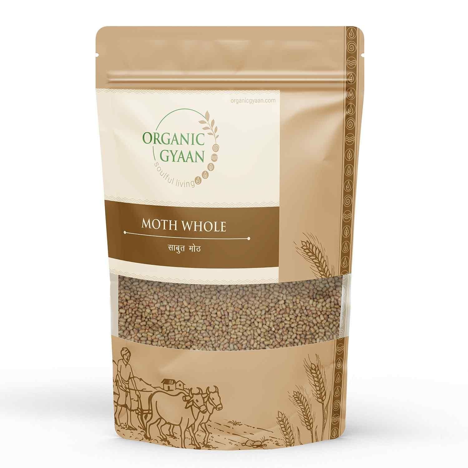 Organic Gyaan Organic Moth Whole 450gm