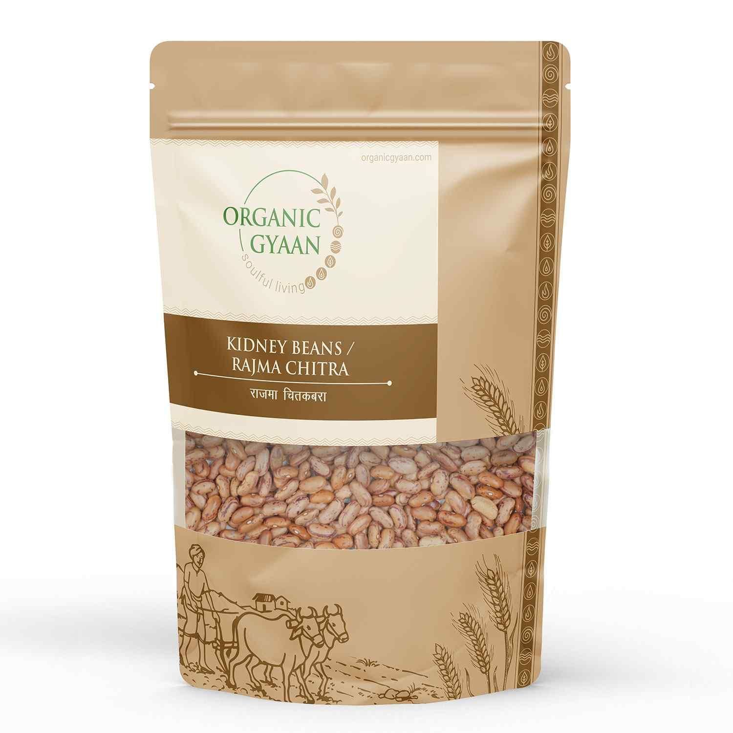 Organic Gyaan Organic Kidney Beans / Rajma Chitra 450gm