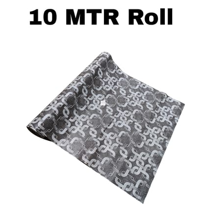 MD 10 Meter Rectangular Long Shelf Liner,Grey Hatkadi , Sheet Roll / Mat for Drawer, shelf roll kitchen mat, Kitchen Roll, Slab Roll, Drawer roll  Antislip Mat, Size - 45 x 1000 cm