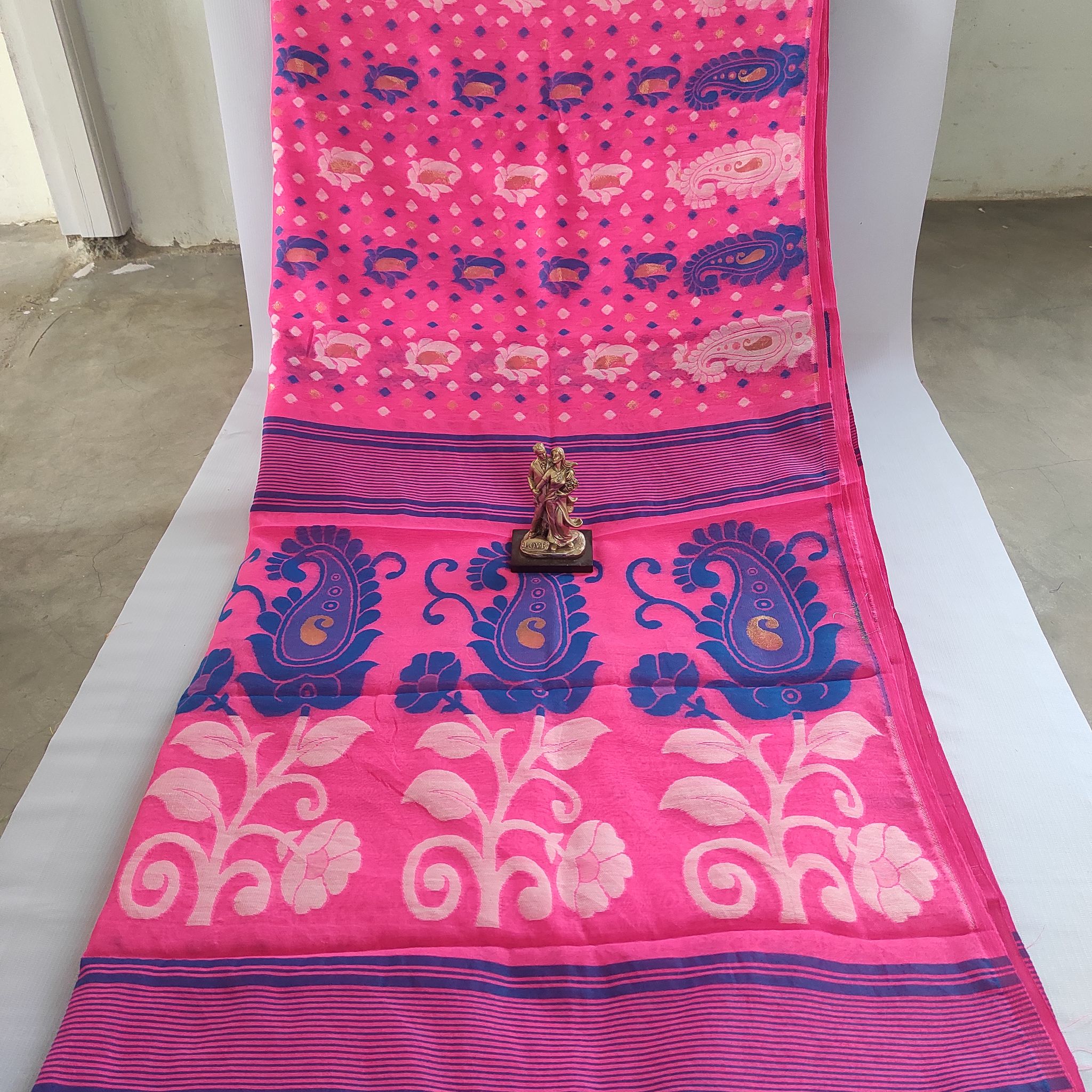 DHAKAI JAMDANI SAREE FOR WOMEN ( COTTON SILK)