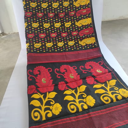 DHAKAI JAMDANI SAREE FOR WOMEN (COTTON SILK)