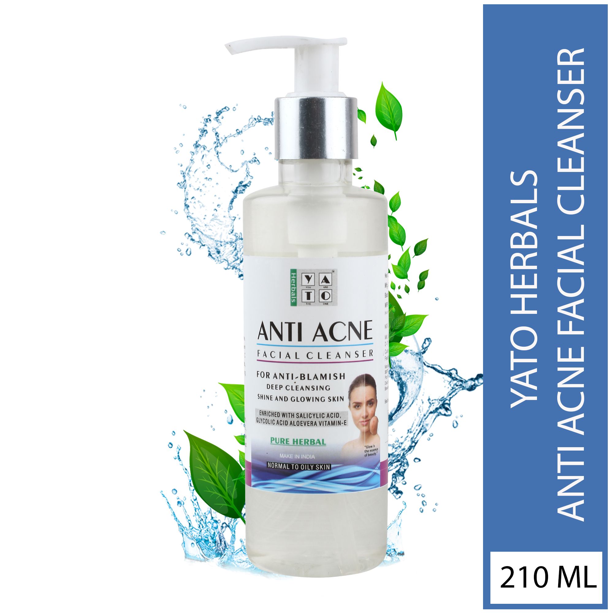 YATO Herbals Anti Acne Face Cleanser 210 ML