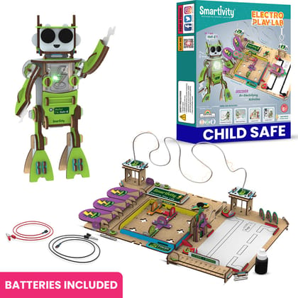 Smartivity Electricity Kit Diy|Science Project Kit|Stem Diy Fun Robotic Toy For Kids 6-8-10-12|Best Gift Toy For Boys & Girls|Science Toy|Educational & Construction Based Activity Game|Made In India
