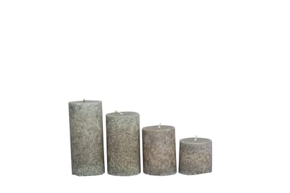 Dbeautify Wax Pillar Candles, Set of 4, Scented