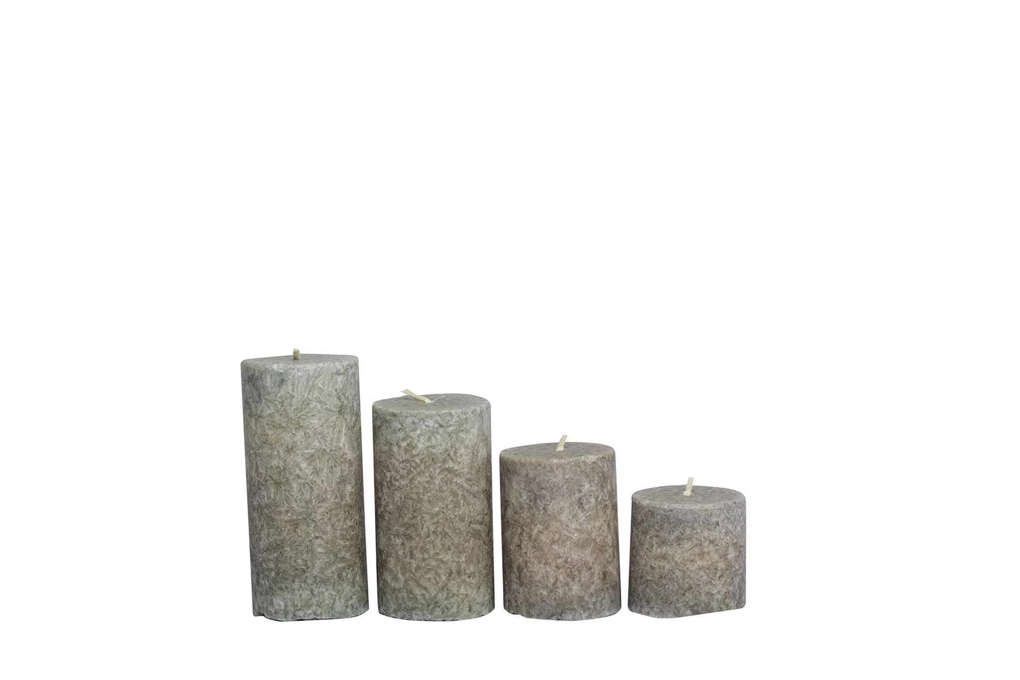 Dbeautify Wax Pillar Candles, Set of 4, Scented