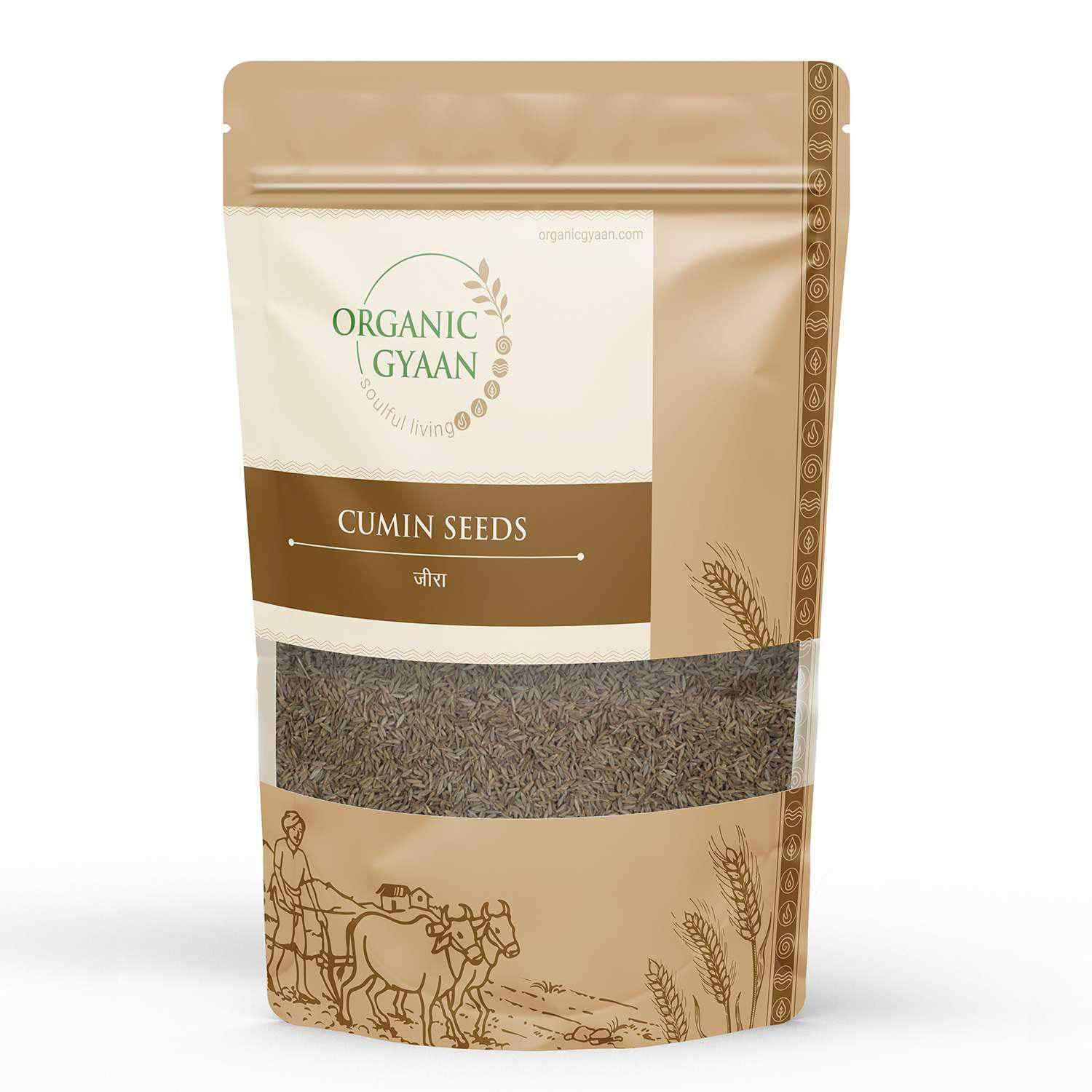 Organic Gyaan Organic Jeera / Cumin Seeds 450gm