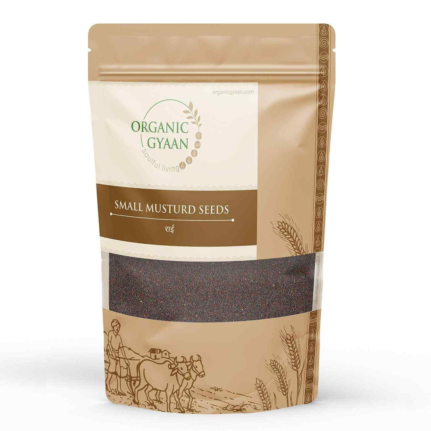 Organic Gyaan Organic Rai / Small Mustard Seeds 450gm