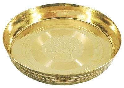 TOTAL SOLUTION Brass Thali (10-inch)