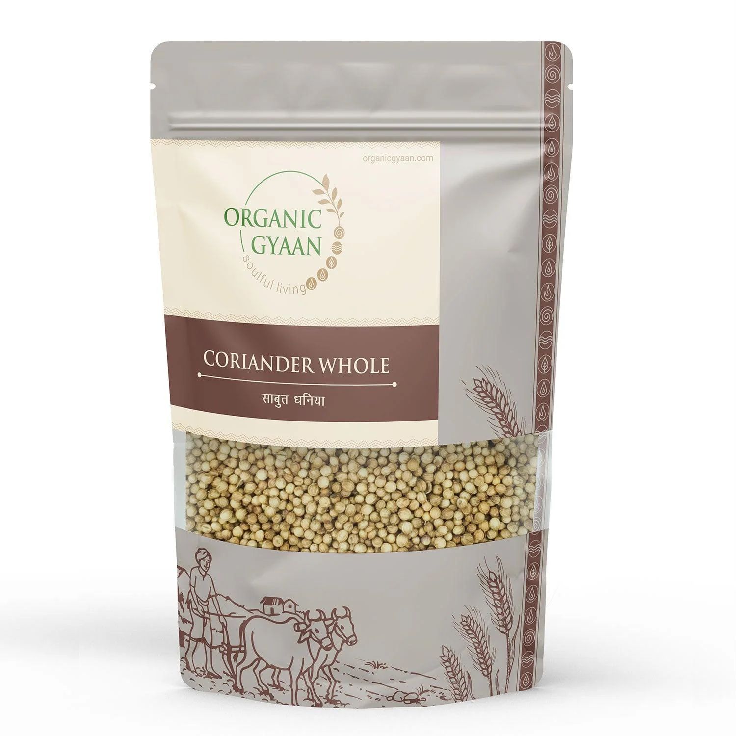 Organic Gyaan Organic Coriander Seeds Whole 200gm