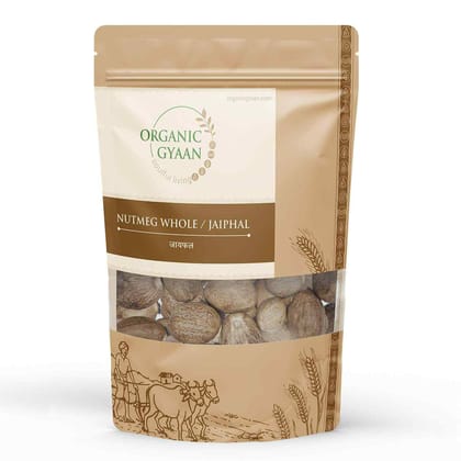 Organic Gyaan Organic Jaiphal / Nutmeg Whole 50gm