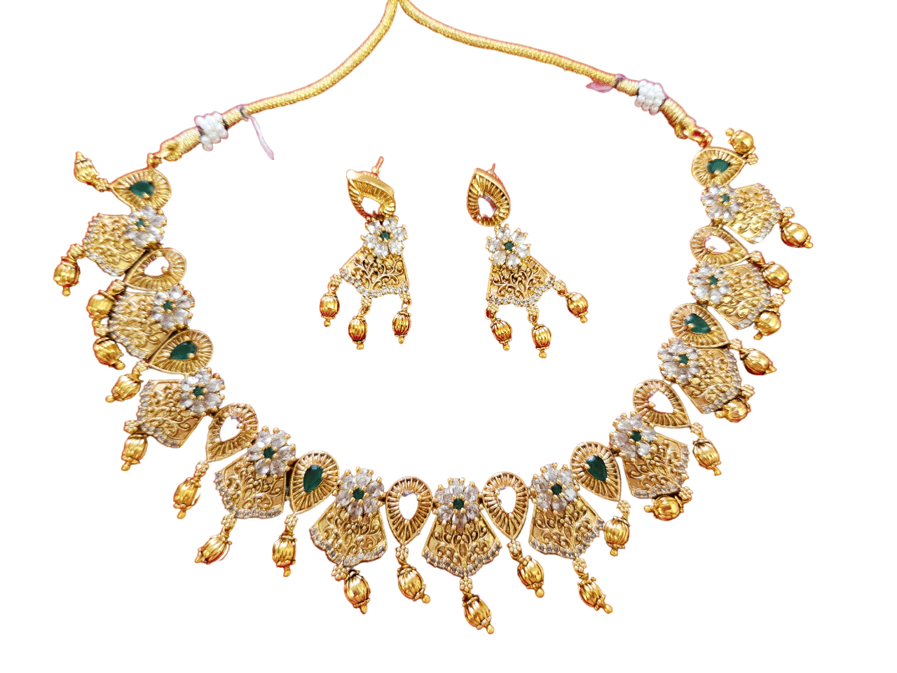 Nakshi Necklace with color stones