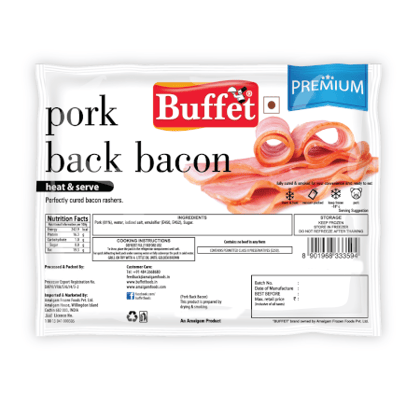 BUFFET PORK BACK BACON 400