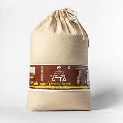 APKA KISAN | 3 KG | SEHORI SHARBATI WHOLE WHEAT CHAKKI FRESH PREMIUM ATTA | ORGANIC | NO PRESERVATIVE | PRESTICIDE & CHEMICAL FREE | WHEAT FLOUR | GODHUMA ATTA | GENHU ATTA |