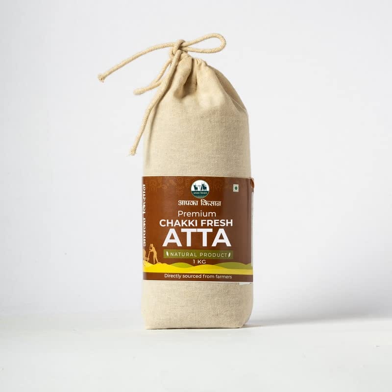 APKA KISAN | 5 KG | SEHORI SHARBATI WHOLE WHEAT CHAKKI FRESH PREMIUM ATTA | ORGANIC | NO PRESERVATIVE | PRESTICIDE & CHEMICAL FREE | WHEAT FLOUR | GODHUMA ATTA | GENHU ATTA |