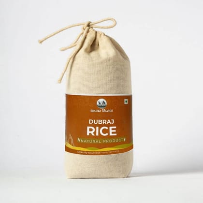 APKA KISAN | GI TAGGED DUBRAJ RICE | 400 GRAMS | UNPOLISHED | ORGANIC | NATURAL AROMA | NEW RICE | CHEMICAL FREE | SOURCED DIRECTLY FROM FARMERS OF CHATTISGARH & MADHYA PRADESH |