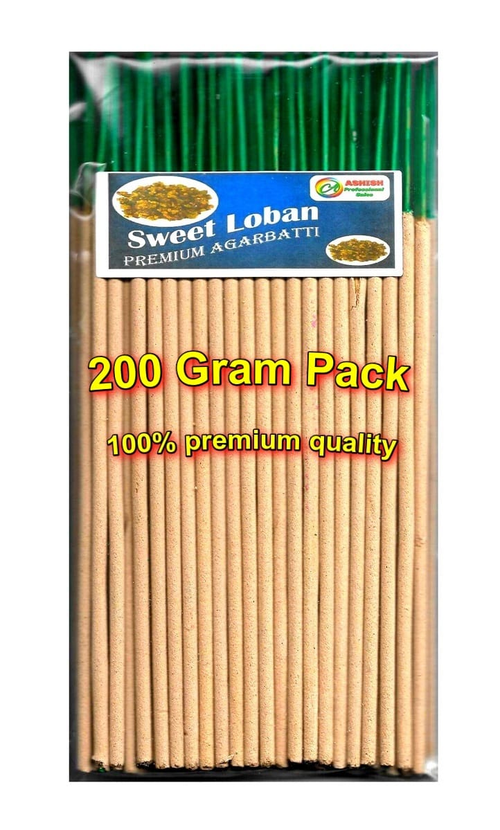 Premium Sweet Loban Agarbatti Incense Sticks by Ashish Professional Sales, 200 gm
