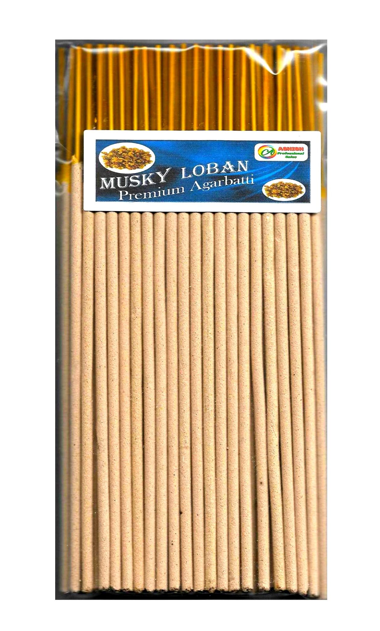Premium Musky Loban Agarbatti Incense Sticks by Ashish Professional Sales, 200 gm