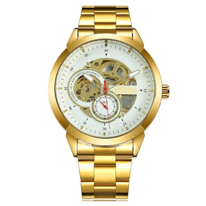 Forsining Business Automatic Mechanical Luxurious Movement Analog Watch Automatized See Through Glass Back Self Winding Wrist Pulses Highlighted For Men