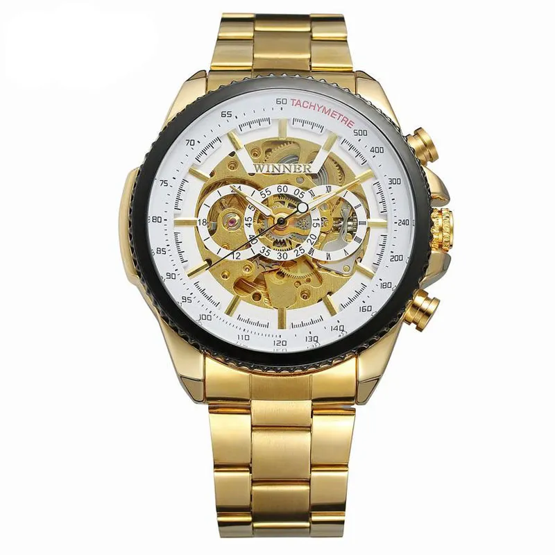 Forsining Business Automatic Mechanical Luxurious Movement Analog Watch Automatized See Through Glass Back Self Winding Wrist Pulses Highlighted For Men