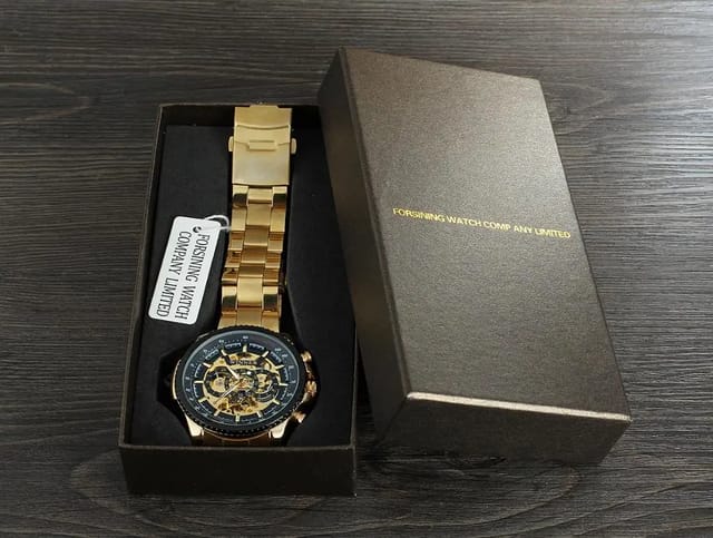 Forsining Men Watches Top Brand Luxury Mechanical Skeleton Watch Black  Golden 3d Literal Design Roman Number Black Dial Designer - Mechanical  Wristwatches - AliExpress