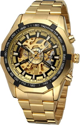Forsining Business Automatic Mechanical Luxurious Movement Analog Watch Automatized See Through Glass Back Self Winding Wrist Pulses Highlighted For Men