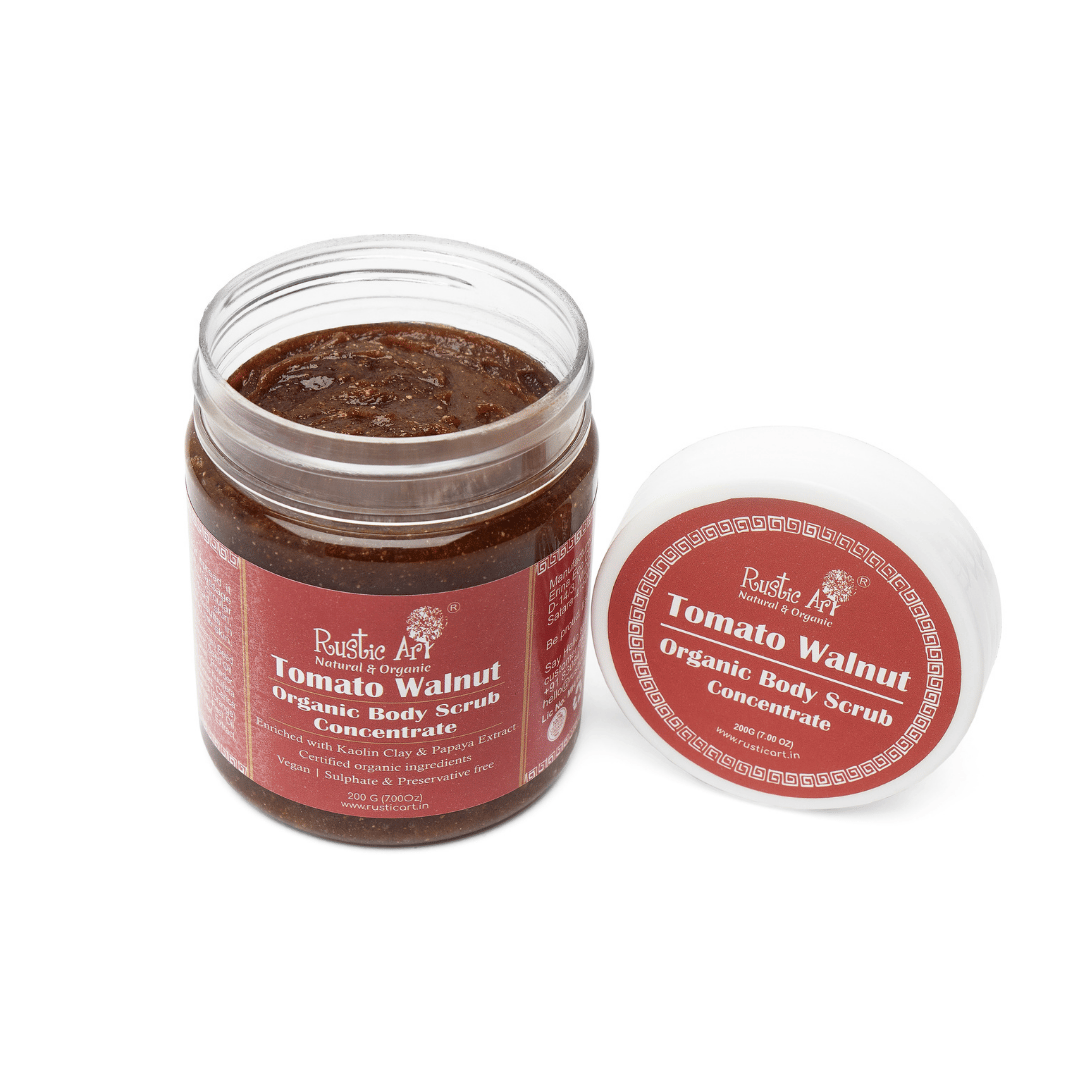 Tomato Walnut Body & Face Scrub Concentrate (200gm)