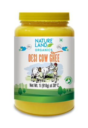 Natureland Organics Premium Desi Cow Ghee 1 Ltr