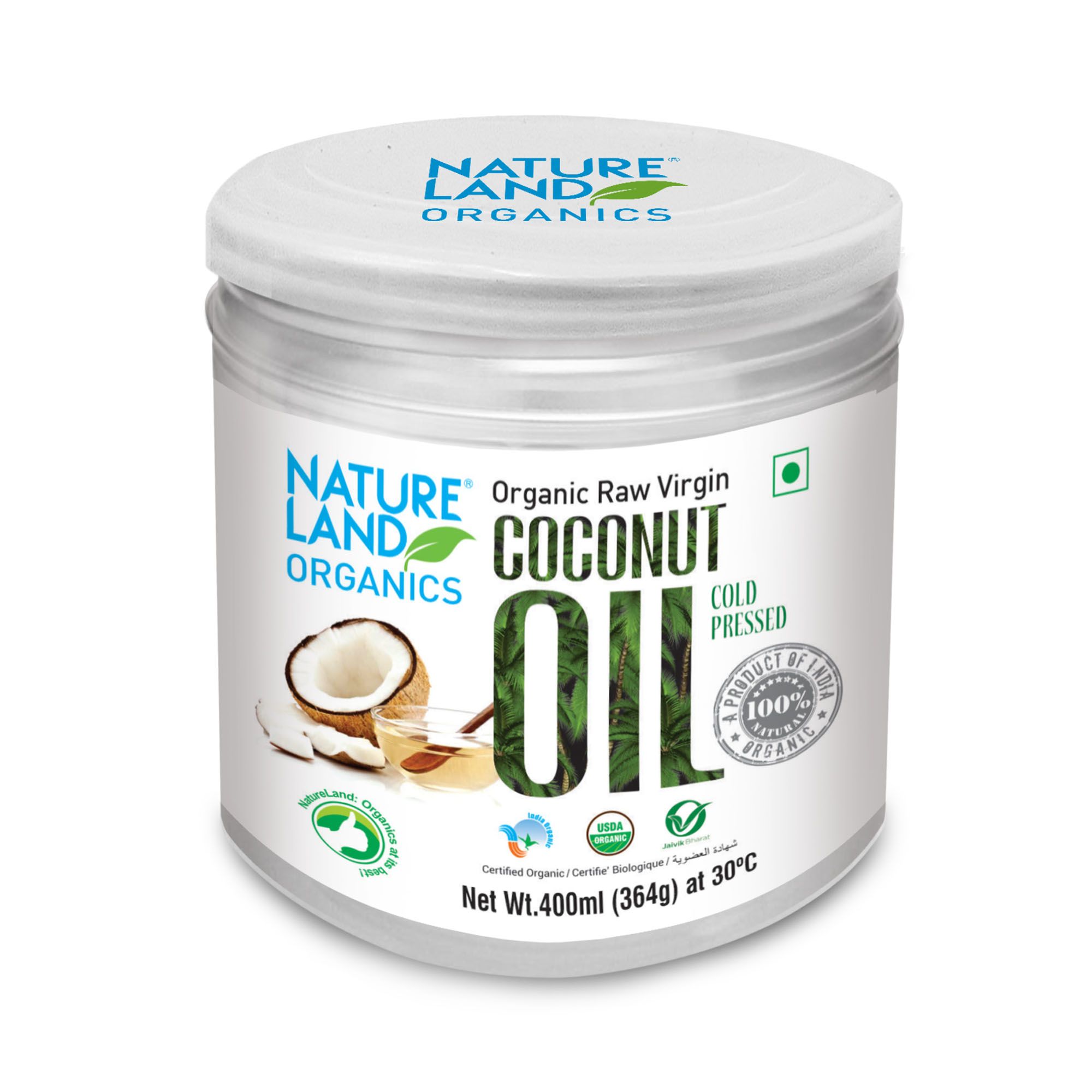 Natureland Organics Coconut Oil 400 ml