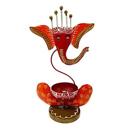 Lord Ganesha Multi with Stone Tealight Holder/Candle Holder-Decoration for Home/Table Decor/Home Decor -Gifts