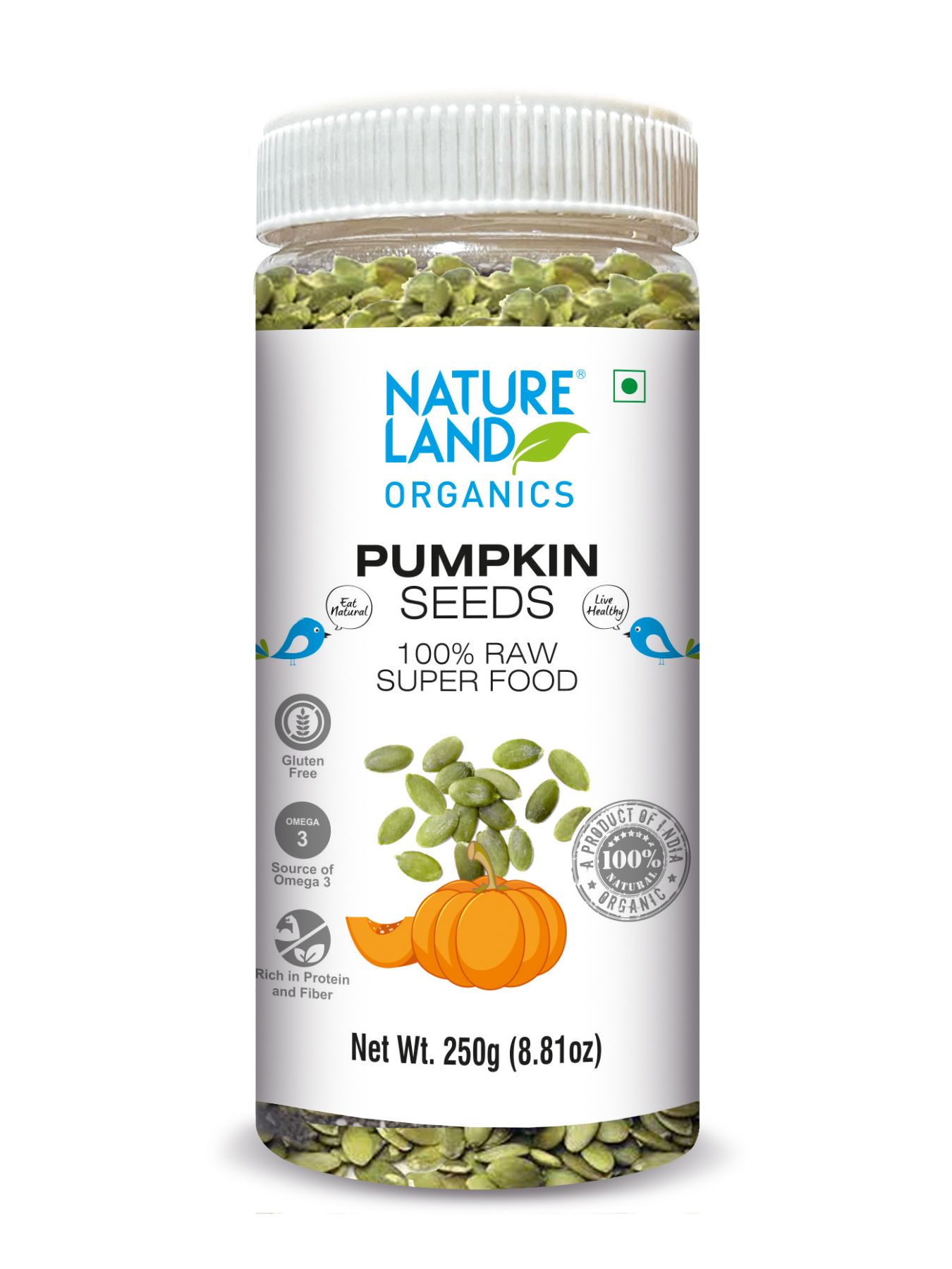 Natureland Organics Pumpkin seeds 250 gm