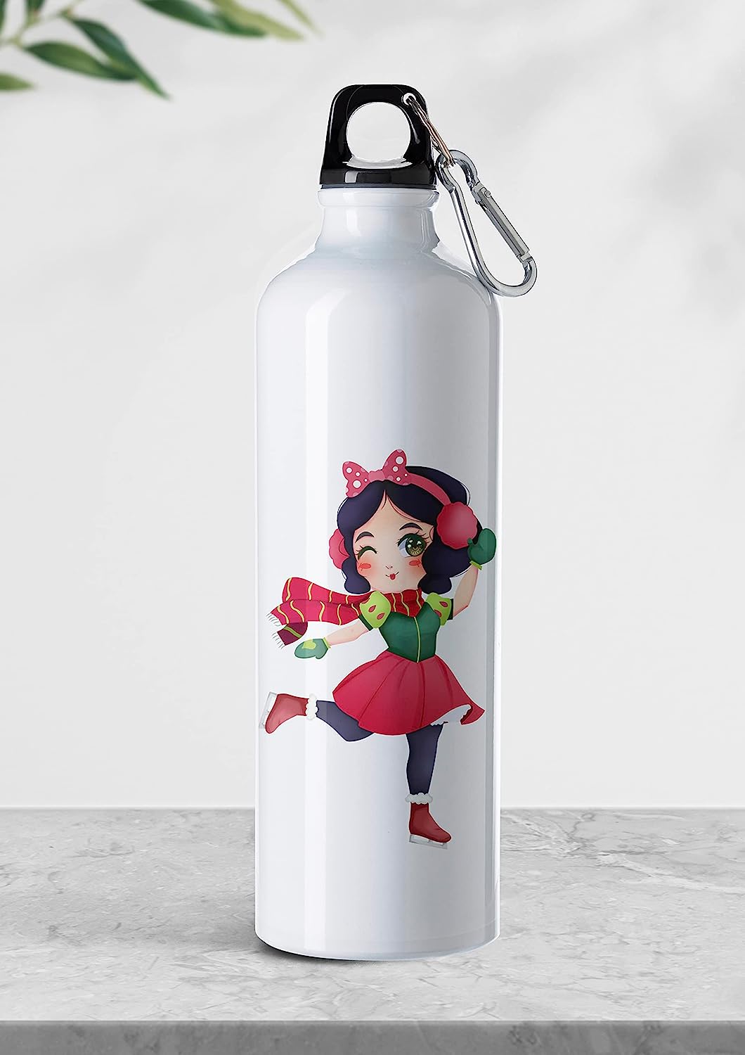 Weshopaholic Sublimation Printed Aluminium Water Bottle 750 ML (Dancing Girl)