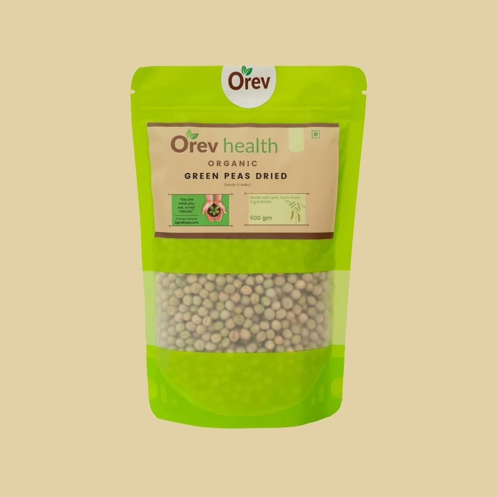 Orev Health Organic Green Peas Dried - 1Kg