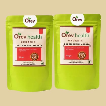 Orev Health Organic Dal Makhani Masala - 200gm (100gm * 2pack)