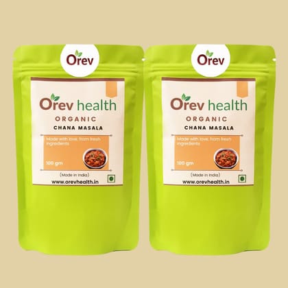 Orev Health Organic Chana Masala - 200gm (100gm * 2pack)