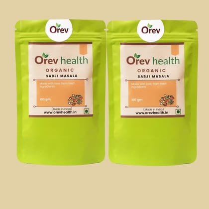 Orev Health Organic Sabji Masala - 200gm (100gm * 2pack)