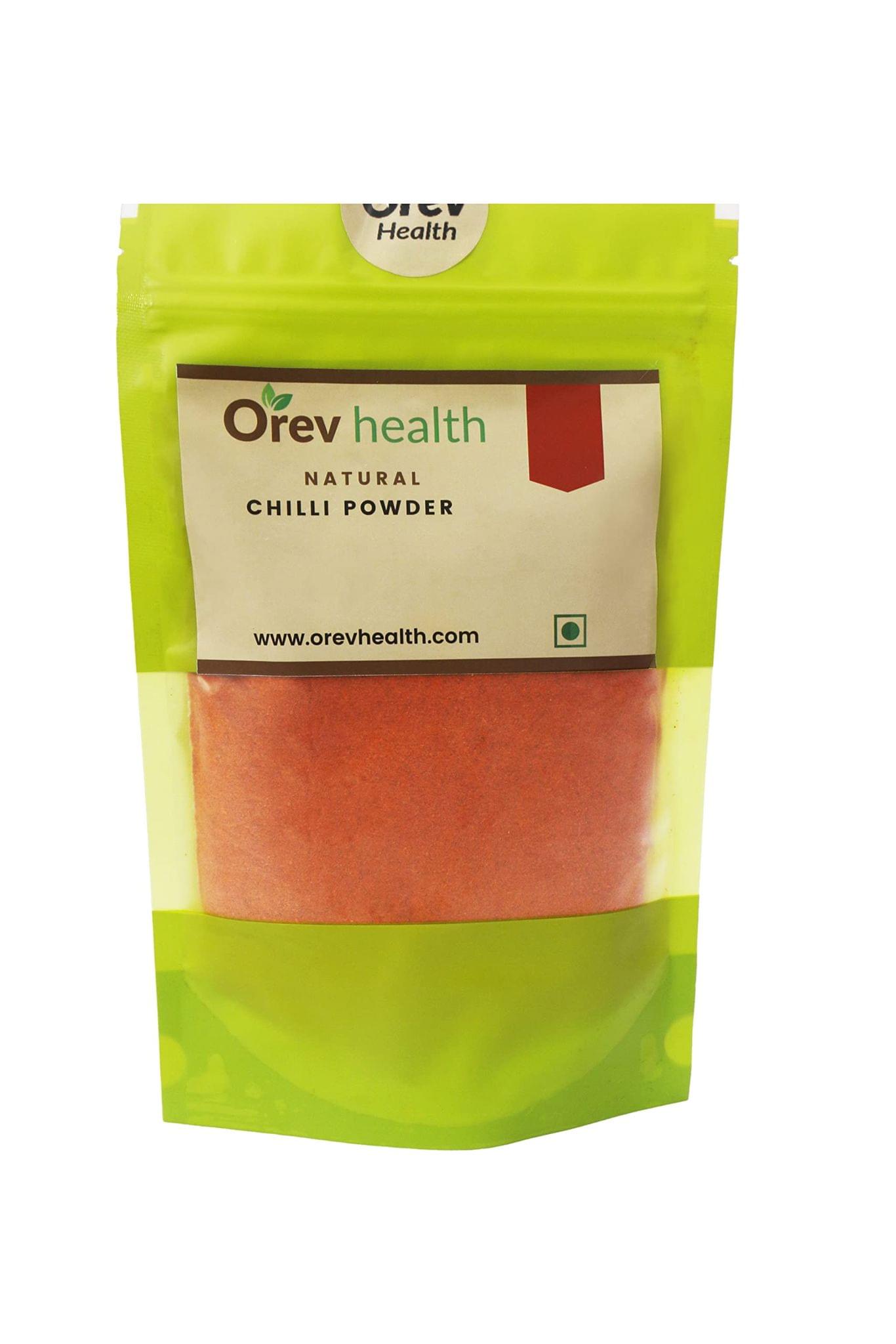 OREV Health Organic Red Chilli Powder (Mirch) 4 x 200g | 100% Organic | Chemicals & Pesticides Free | Source Jodhpur Rajsthan