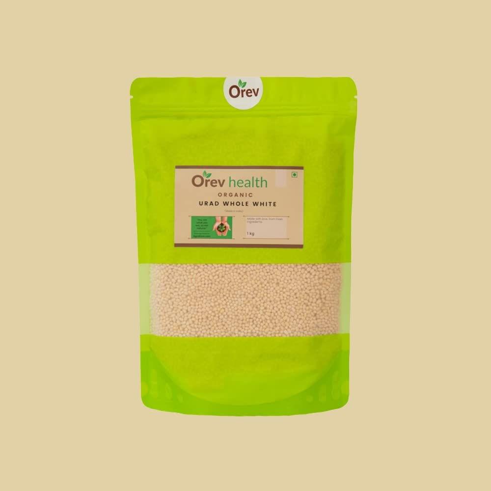 Orev Health Organic Urad Whole White - 1Kg