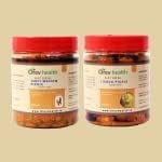 Orev Health Organic Tenti Medium Pickle and Lisoda Pickle - 800gm (400gm * 2pack)