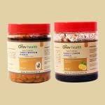 Orev Health Organic Shahi Lemon Pickle and Tenti Medium Pickle - 800gm (400gm * 2pack)