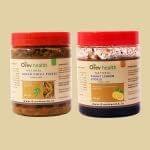 Orev Health Organic Shahi Lemon Pickle and Green Chilli Pickle - 800gm (400gm * 2pack)