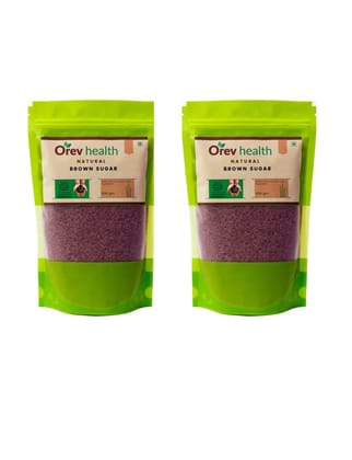 Orev Health Organic Brown Sugar 1Kg (Pack of 2x500gm)