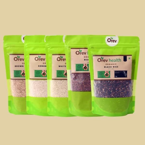 Orev Health Organic Rice Combo - 5Kg