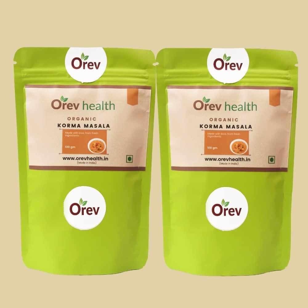 Orev Health Organic Korma Masala - 200gm (100gm * 2pack)