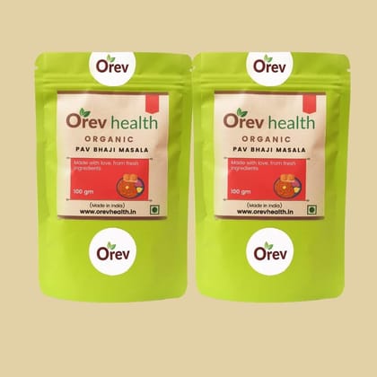 Orev Health Organic Pav Bhaji Masala - 200gm (100gm * 2pack)