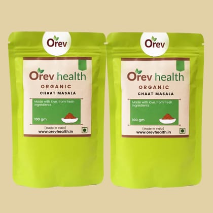 Orev Health Organic Chat Masala - 200gm (100gm * 2pack)