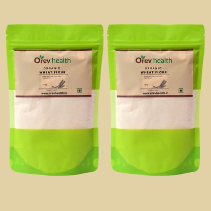 Orev Health Organic Wheat Flour - 3Kg (1.5Kg * 2pack)