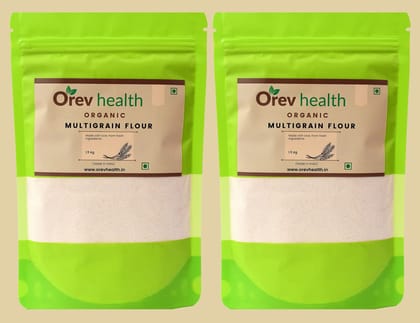 Orev Health Organic Multigrain Flour - 3Kg (1.5Kg * 2pack)