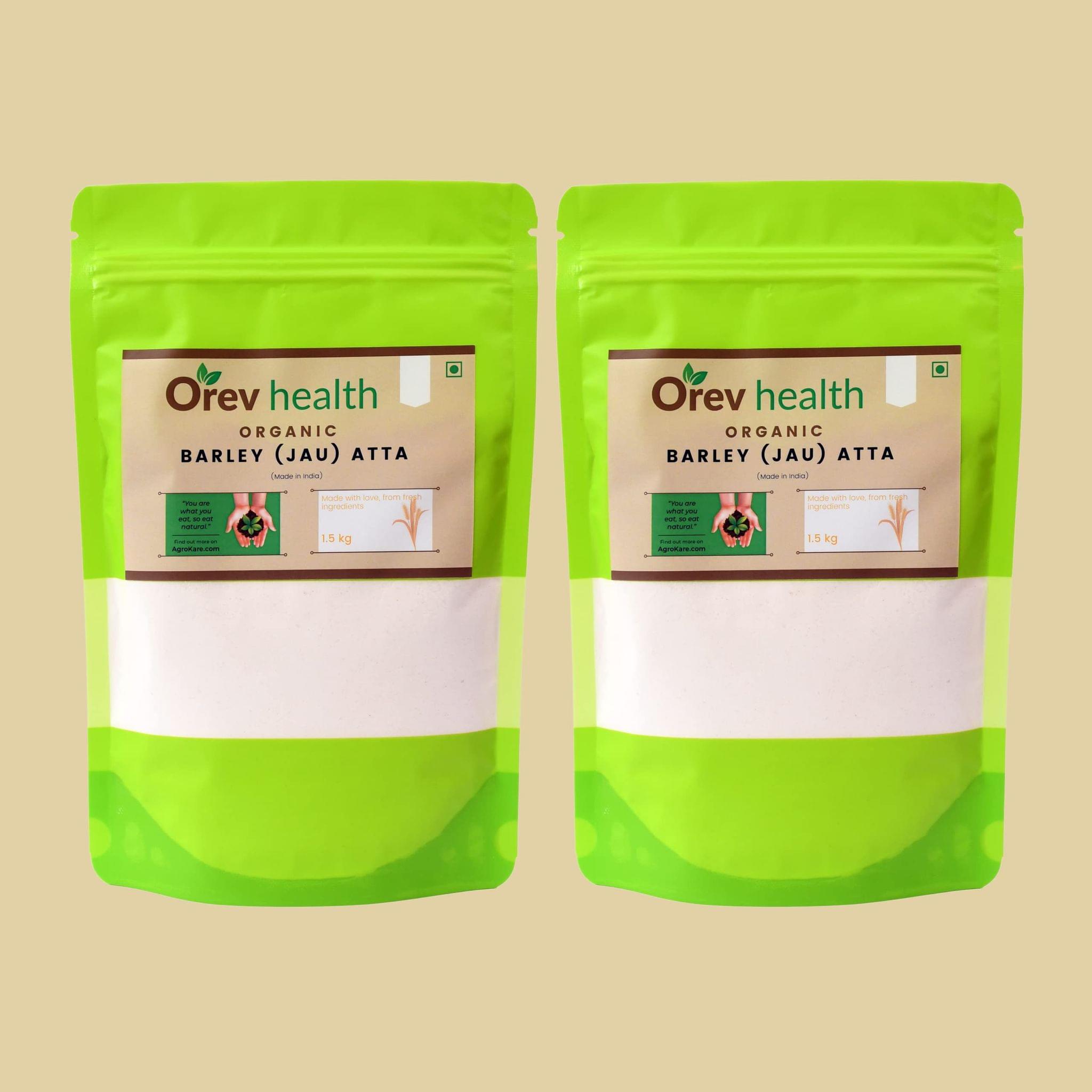 Orev Health Organic Barley Flour - 3Kg (1.5Kg * 2pack)