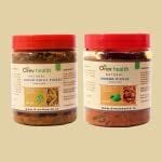 Orev Health Organic Mango Pickle and Green Chilli Pickle -800gm (400gm * 2pack)