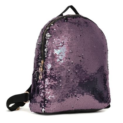 ZOSTER Stylish Sequins Backpack for Women's | Backpack for Girls | Backpack for Kids | Backpack for College